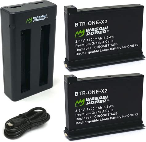 Wasabi Power Insta One X Battery Pack And Dual Usb Charger Base