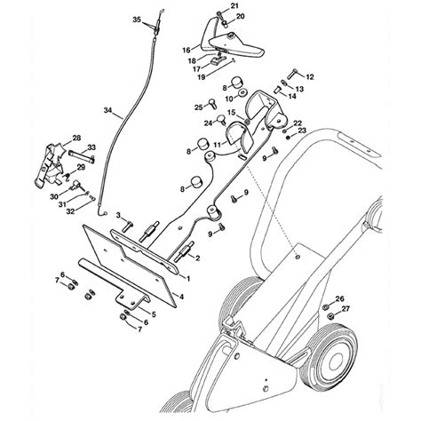 Stihl FW 20 Cut Quik Cart FW 20 Parts Diagram Support Throttle