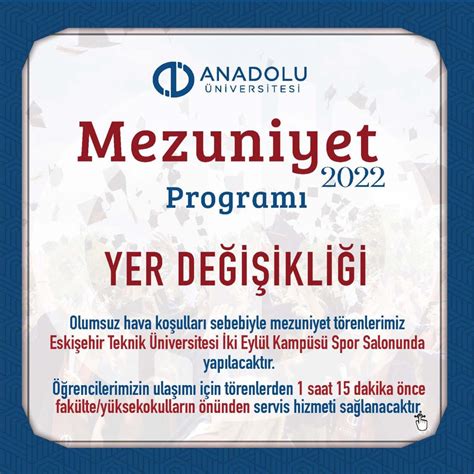 Üniversitemiz 2021 2022 Öğretim Yılı Mezuniyet Töreni Hakkında Önemli