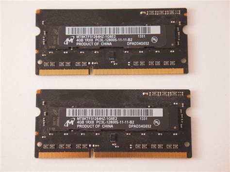 Micron 8GB (2x4GB) DDR3-1600 SODIMM - Bramley Computers