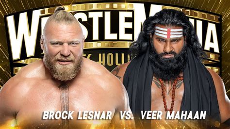 Full Match Brock Lesnar Vs Veer Mahaan Extreme Rules Wwe