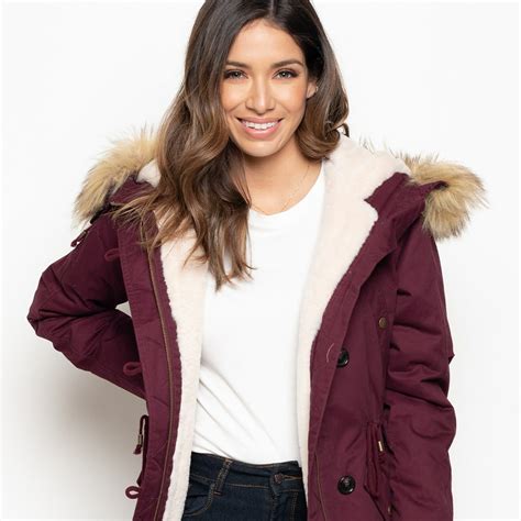 Fur Hooded Sherpa Lined Jacket Only 4598 Shipped Reg 7299 Line Jackets Sherpa Lined