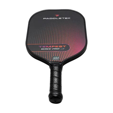 Paddletek Tempest Wave Pro V3 Middleweight Carbon Fiber Pickleball