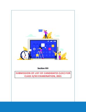 Fillable Online Cbse How To Fill List Of Candidates Loc For Class X