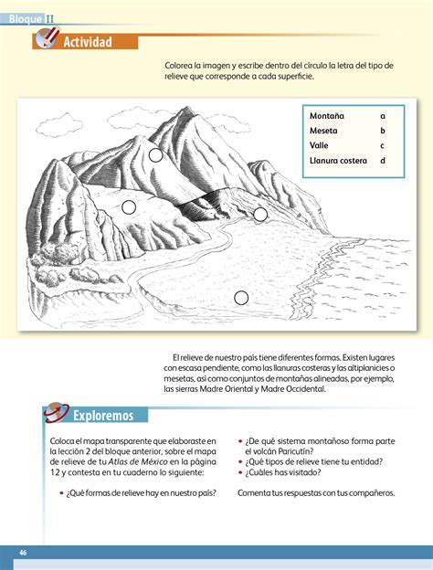 Libro De Actividades De Geografía Sexto Grado Contestado Pagina 36