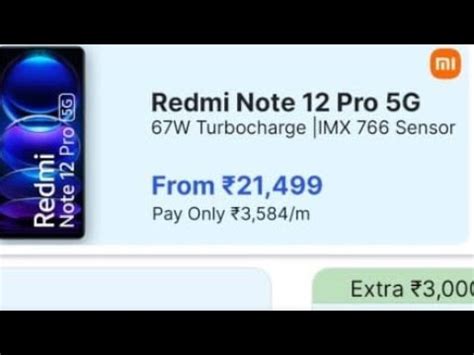 Best Redmi Mobileredmi Note Pro G Mp Sony Imx Mtk Dimensity