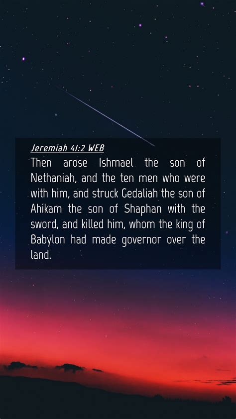 Jeremiah Web Mobile Phone Wallpaper Then Arose Ishmael The Son