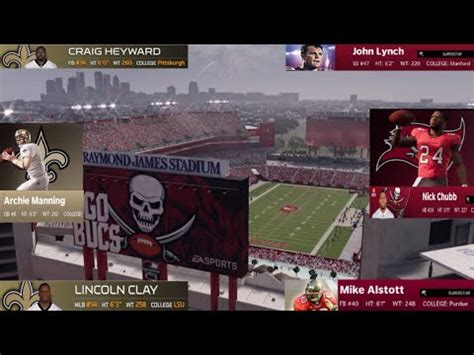 Nfl New Orleans Saints Vs Tampa Bay Buccaneers Full Game Madden