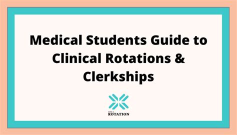 Medical Student Guide To Clinical Rotations And Clerkships Findarotation