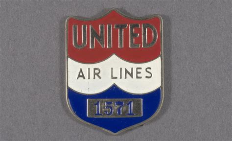 Badge, Identification, United Air Lines | Smithsonian Institution