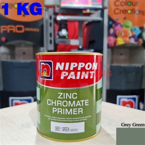 Jual Nippon Zinc Chromate Grey Green Protective Dasar Anti Karat Kg