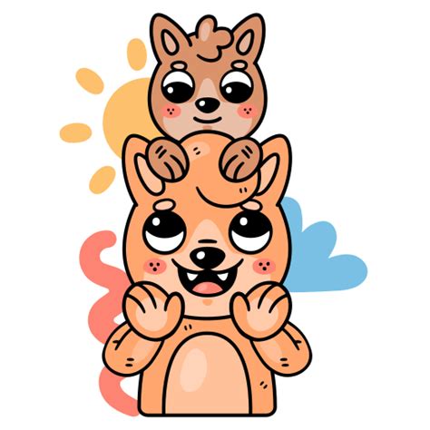 Family Stickers - Free animals Stickers