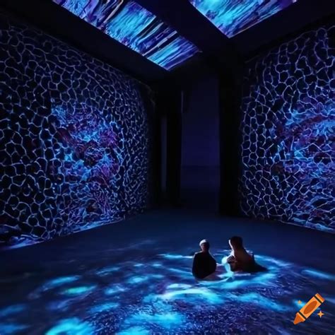 An Immersive Experience Room Of 30m By 30m Projecting Digital Art On