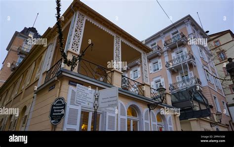 Historic buildings at the famous old town of Baden-Baden Stock Photo - Alamy