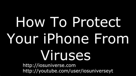 How To Protect Iphone Or Ipad From Viruses And Malware Youtube