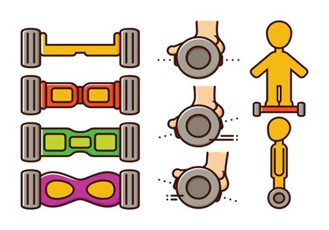 Segway Vector Icons 117985 Vector Art At Vecteezy