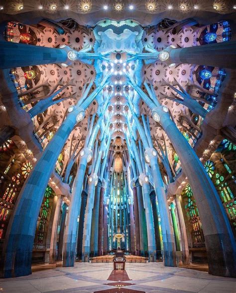 Interior of Gaudi Sagrada Familia, Barcelona : r/architecture