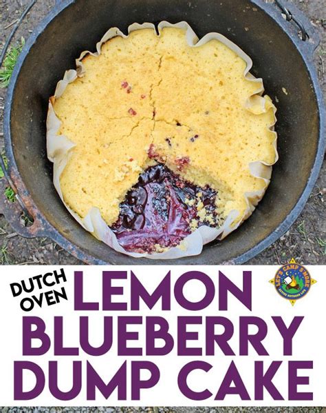 Lemon Blueberry Dump Cake Recipe Blueberry Dump Cakes Camping Desserts Camping Dessert Recipes