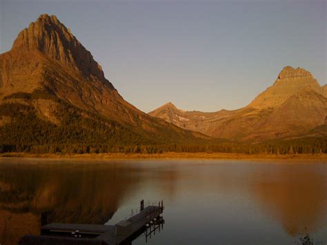 Glacier National Park. Many Glacier Hotel view. September, 2009 Many ...