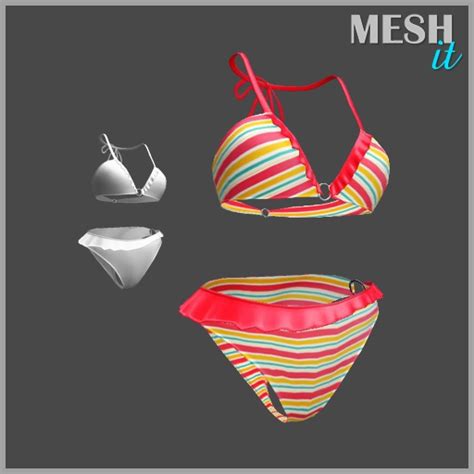 Lady In Bikini 3d Model 40 Obj Free3d