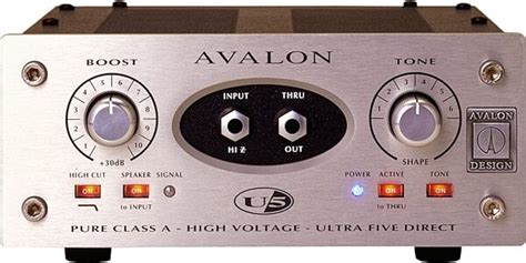 Avalon U5 Class A Mic Preamp Zzounds