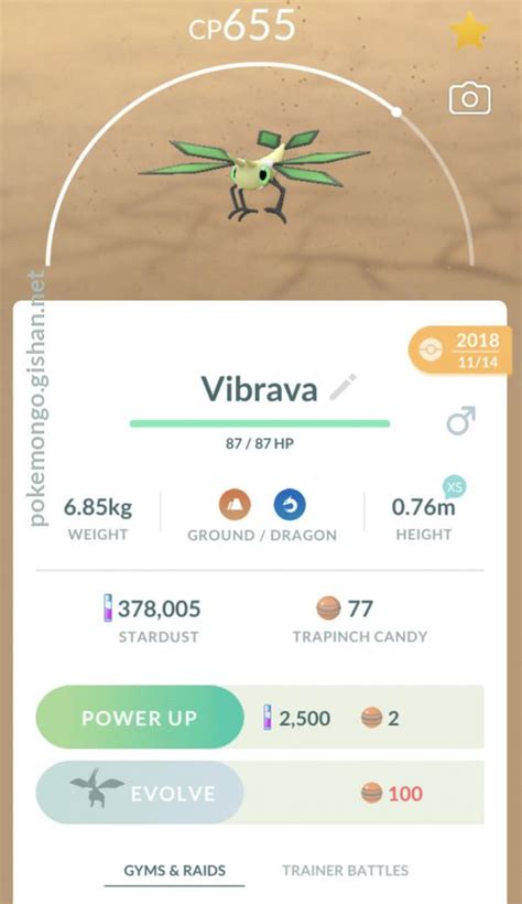 Vibrava - Pokemon Go