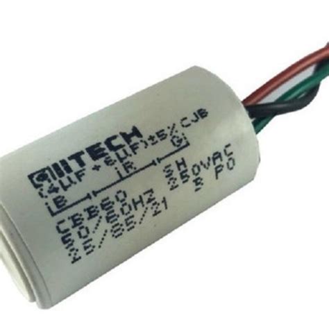 Capacitor Para Ventilador 3uf 7uf 3 Fios 127v 250 Vac Cod 44 Leroy Merlin