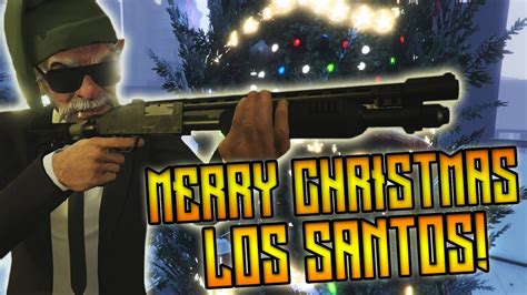 Merry Christmas Los Santos Gta V Action Scene Youtube