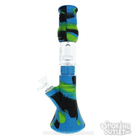 Flex Hybrid Beaker Bong By Aqua Works Glass Smoking Outlet