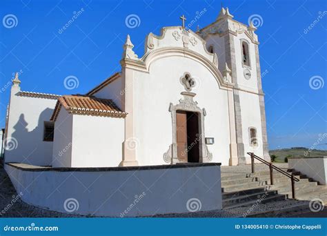 The Church Igreja Matriz Of Vila Do Bispo In Algarve Stock Photo