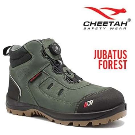 Promo Sepatu Safety Cheetah Jubatus Sand Hijau Army Adv Safety