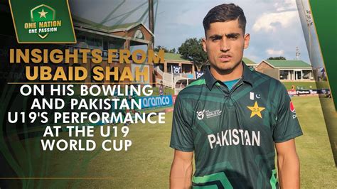 Insights From Ubaid Shah On His Bowling Pakistan U S Performance At