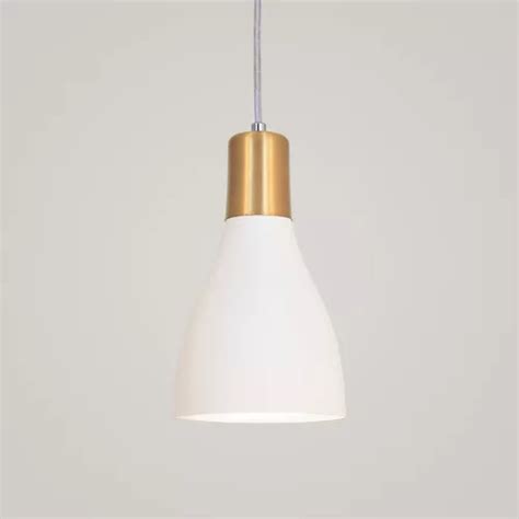 Luminária Pendente Lustre Teto Sala Balcão Luxo Moderno 1920 Cor Branco