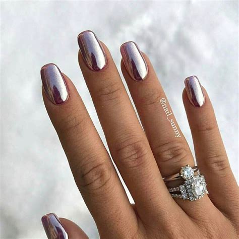 Les ongles chromés nails sunny Metallic nails Nails Pretty nails