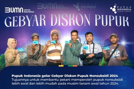 BARU Pemerintah Melalui BUMN Rilis Program Gebyar Diskon Pupuk