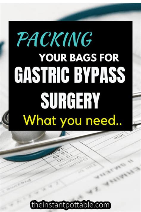 The Best Bariatric Surgery Checklist The Instant Pot Table