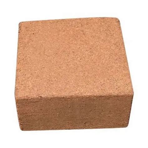 Brown Square Cocopeat Block Coco Peat Block Latest Packaging Type