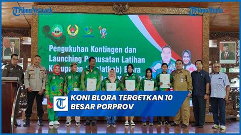 Kukuhkan Kontingen Blora Koni Targetkan Besar Porprov Dan Bisa Raih