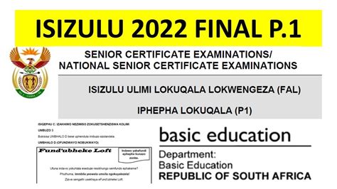 Isizulu Fal P Final Exam Grade Youtube