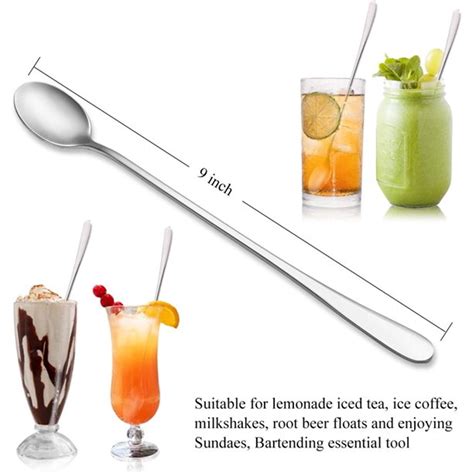 Off Inch Long Handle Iced Tea Spoon Coffee Spoon Ice Cream