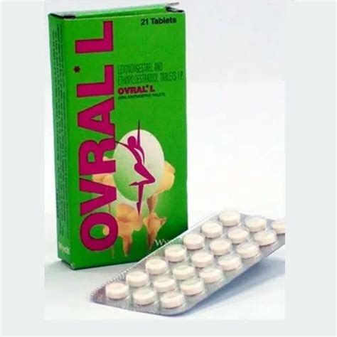 Ovral L Levonorgestrel And Ethinyl Estradiol Tablets Ip Packaging Type