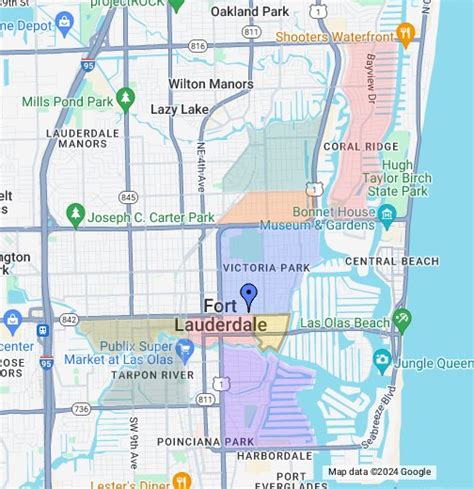 Map Of Ft Lauderdale - Vikki Jerrilee