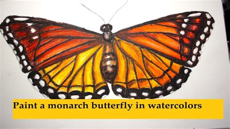 Paint A Monarch Butterfly In Inktense Pencils How To Use Watercolor