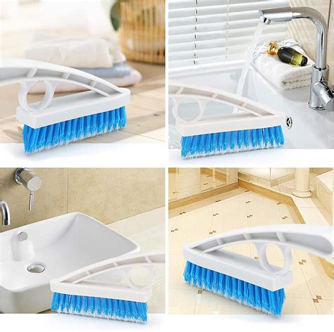 Pack Grout Scrubber Brush Stiff Nylon Bristle Scrubber Brush For