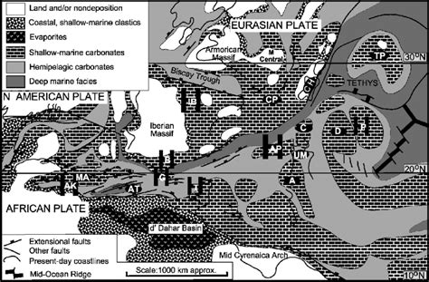 Paleogeographic Map Facies Associations And Paleolatitudes For