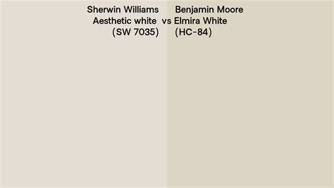 Sherwin Williams Aesthetic White Sw 7035 Vs Benjamin Moore Elmira