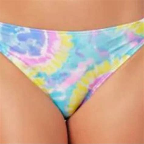 California Waves Swim California Waves Pastel Tie Dye Bikini Bottom