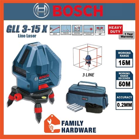 Bosch Gll X Professional Self Levelling Line Laser Gll X Gll