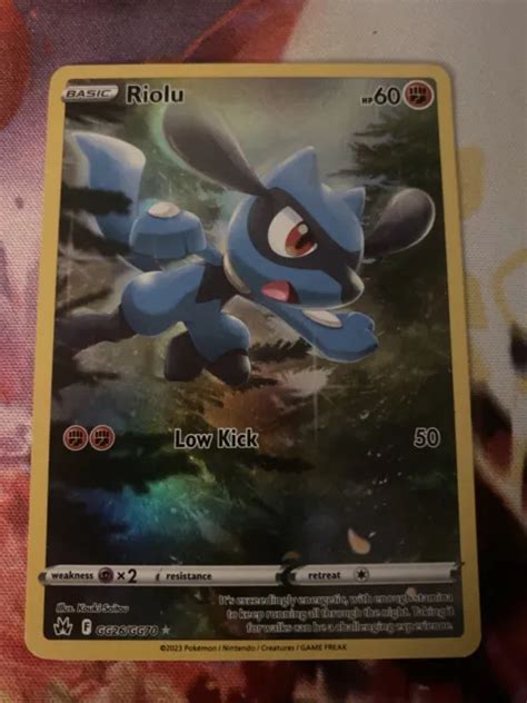 POKÉMON TCG RIOLU Crown Zenith Galarian Gallery GG26 GG70 Holo Holo