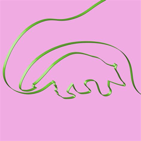 Realistic ribbon shapes an animal, vector illustration 315526 Vector Art at Vecteezy